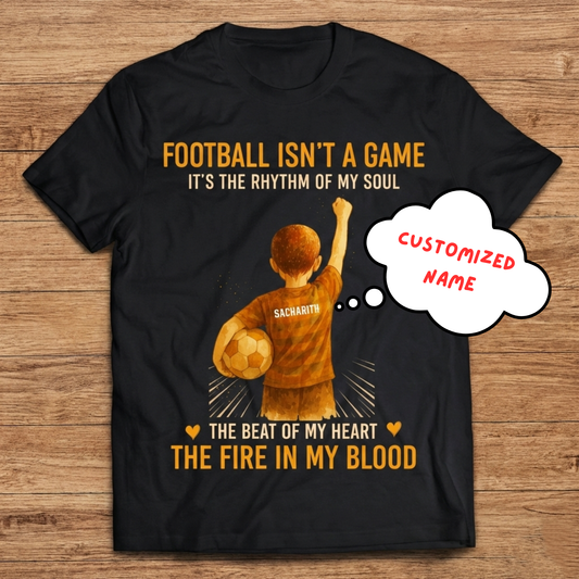 Personalized football isn’t a game kids t shirt for boys custom name India